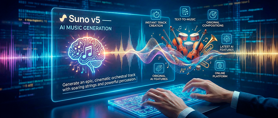 Suno v5. Генерируем музыку